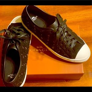 🖤EUC-Coach Empire Star Wool/Nappa Tennis Shoe🖤